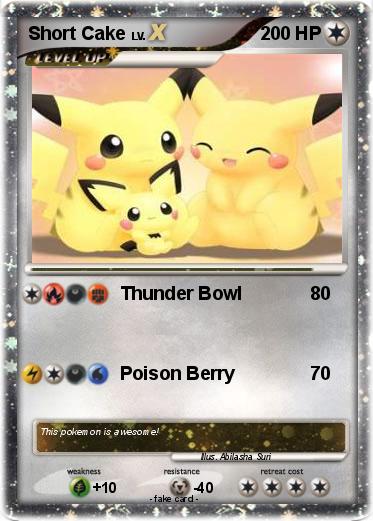 Pokemon Short Cake