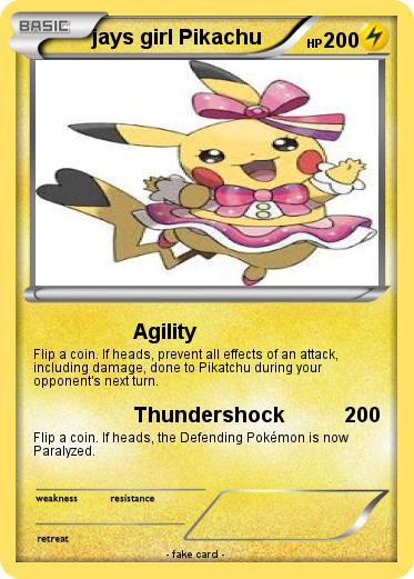 Pokemon jays girl Pikachu
