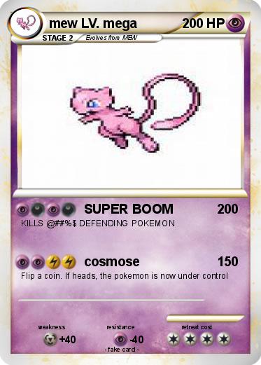 Pokemon mew LV. mega
