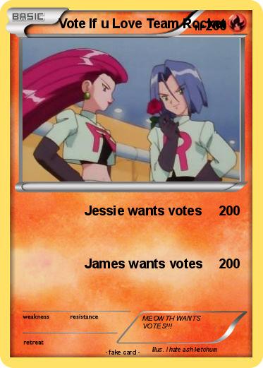 Pokemon Vote If u Love Team Rocket