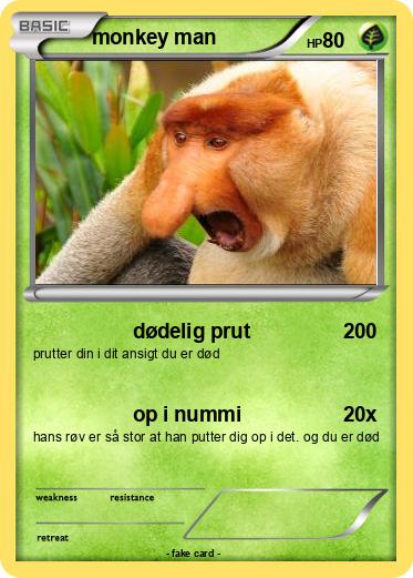 Pokemon monkey man