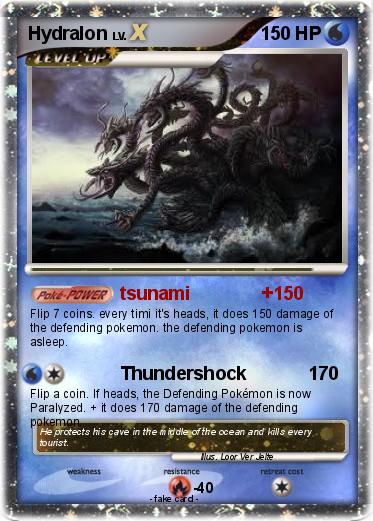 Pokémon Hydralon - tsunami +150 - My Pokemon Card