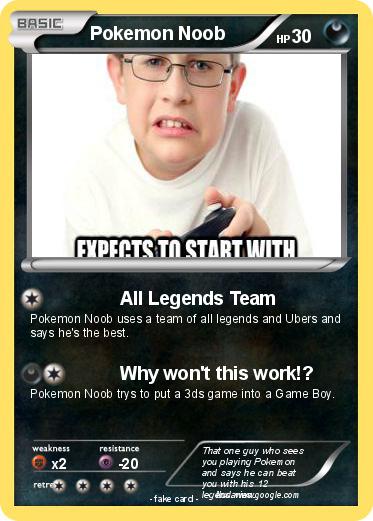 Pokemon Pokemon Noob