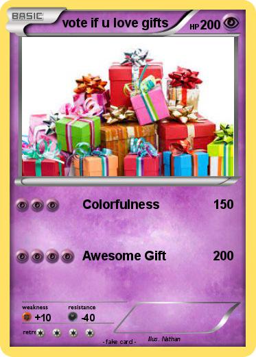 Pokemon vote if u love gifts