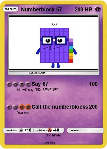 Pokemon Numberblock 67