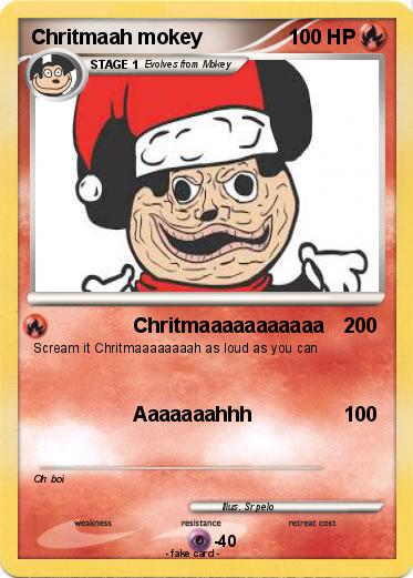 Pokemon Chritmaah mokey