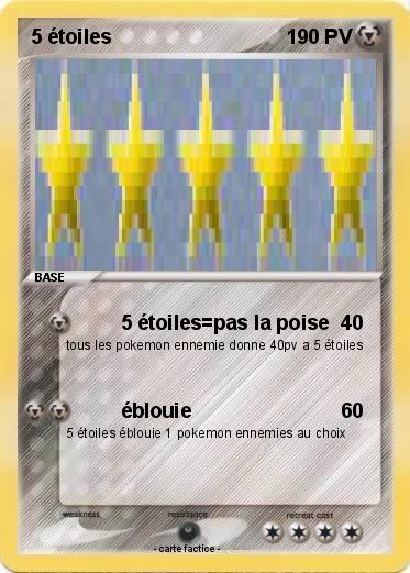 Pokemon 5 étoiles