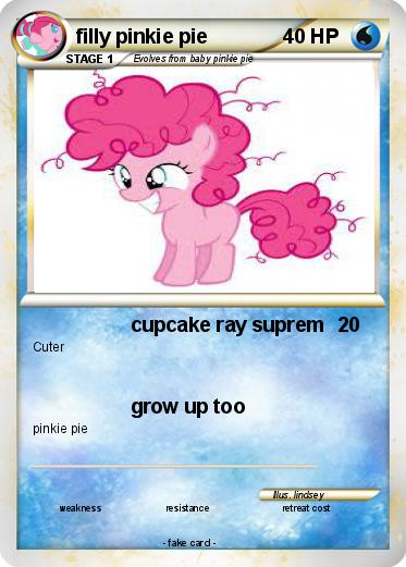 Pokemon filly pinkie pie