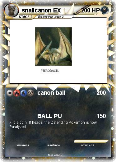 Pokemon snailcanon EX