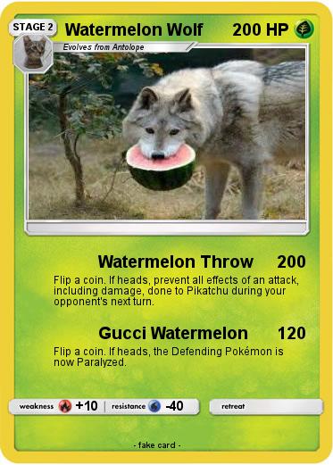 Pokemon Watermelon Wolf