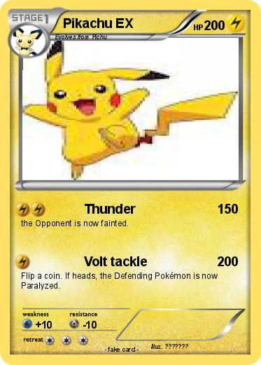 Pokemon Pikachu EX