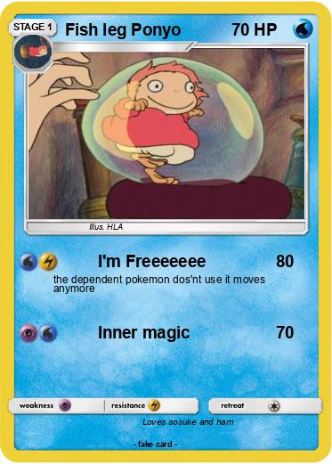 Pokemon Fish leg Ponyo