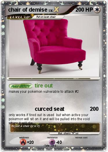 Pokemon chair of demise