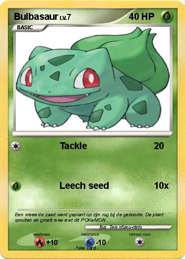 Pokemon Bulbasaur
