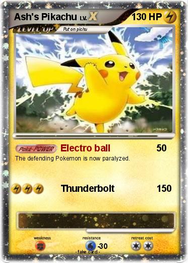 Pokemon Ash's Pikachu