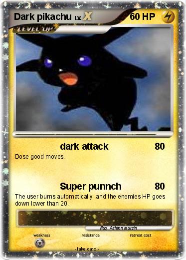 Pokemon Dark pikachu