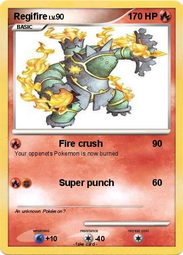 Pokemon Regifire