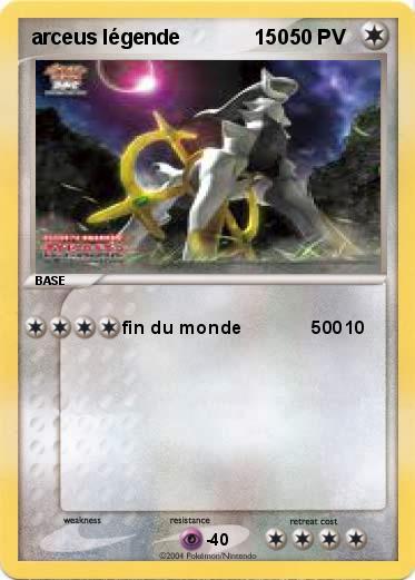 Pokemon arceus légende             150