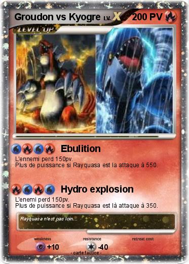 Pokemon Groudon vs Kyogre