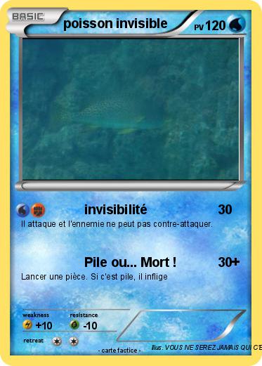 Pokemon poisson invisible