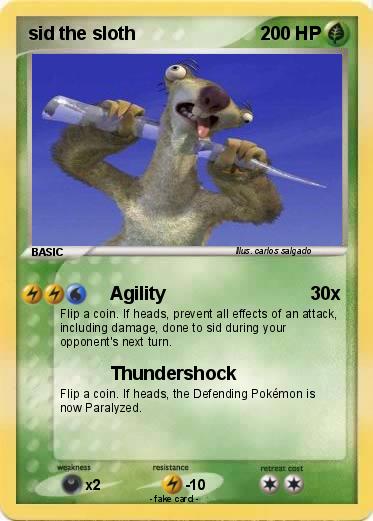 Pokemon sid the sloth
