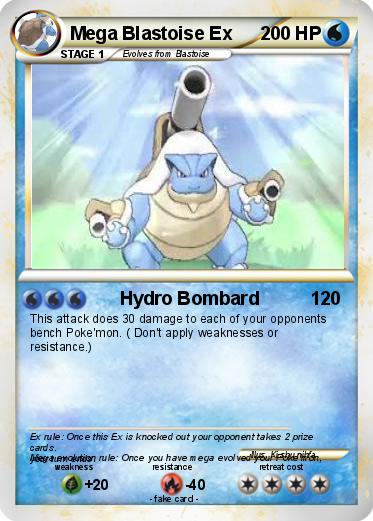 Pokemon Mega Blastoise Ex