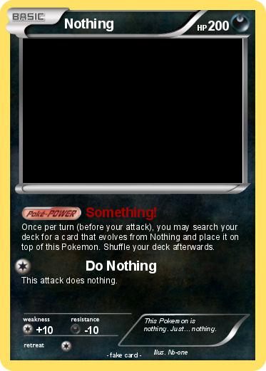Pokemon Nothing
