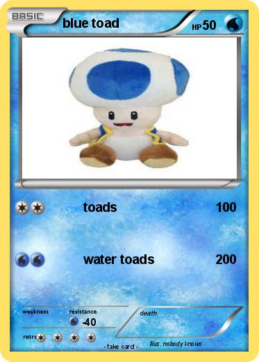 Pokemon blue toad