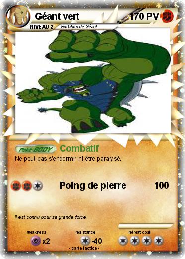 Pokemon Géant vert