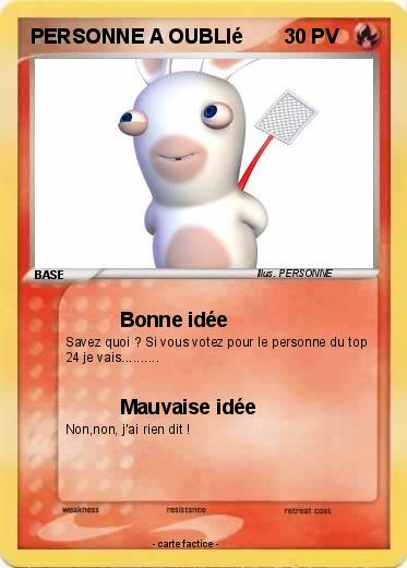 Pokemon PERSONNE A OUBLIé