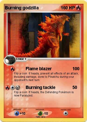 Pokemon Burning godzilla