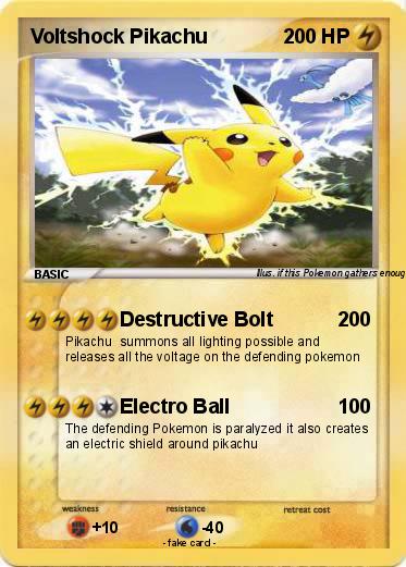 Pokemon Voltshock Pikachu