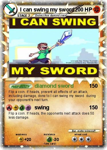Pokemon I can swing my sword