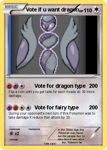 Pokemon Vote if u want dragon