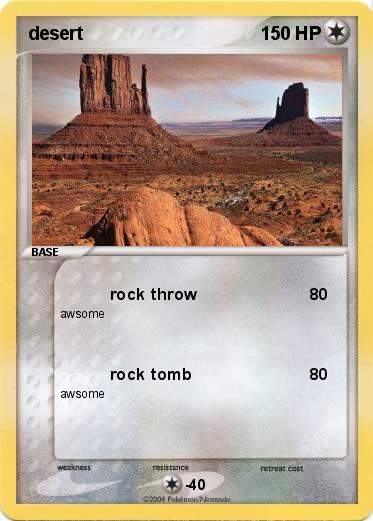 Pokemon desert