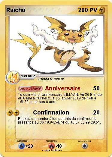 Pokemon Raichu