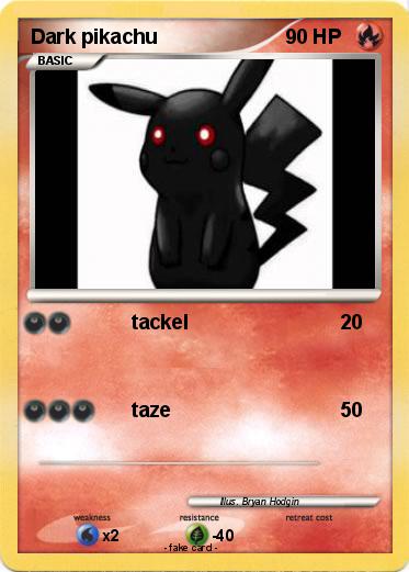 Pokemon Dark pikachu
