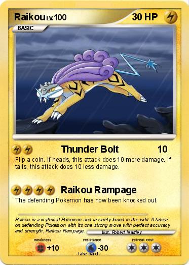 Pokemon Raikou
