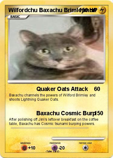 Pokemon Wilfordchu Baxachu Brimleymon