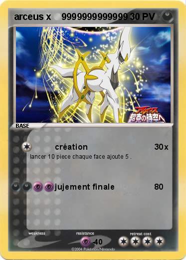 Pokemon arceus x    9999999999999