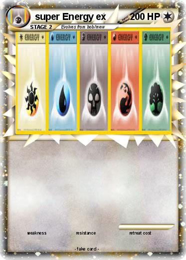 Pokemon super Energy ex