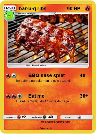 Pokemon bar-b-q ribs