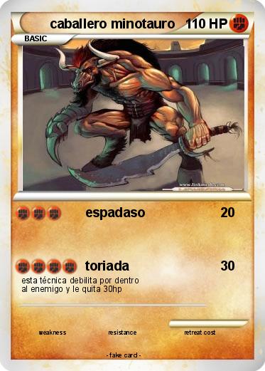 Pokemon caballero minotauro