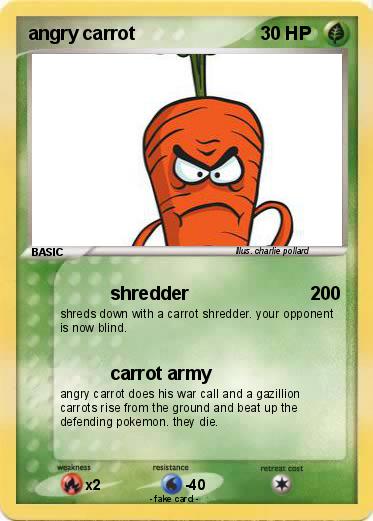 Pokemon angry carrot