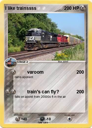 Pokemon I like trainssss
