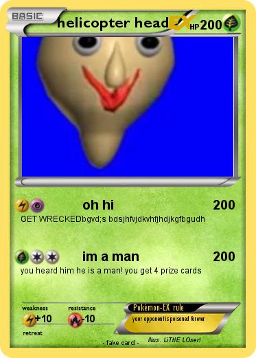 Pokemon helicopter head