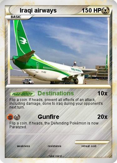 Pokemon Iraqi airways