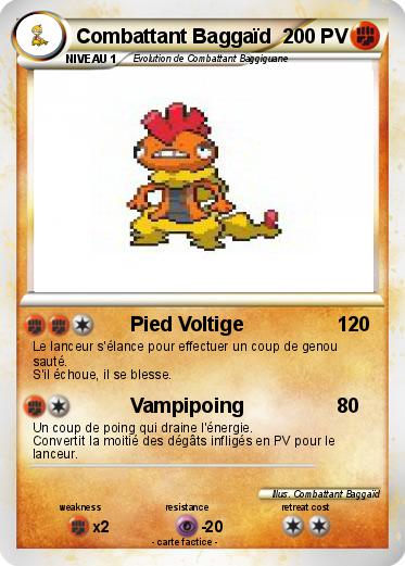 Pokemon Combattant Baggaïd