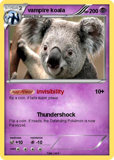 Pokemon vampire koala