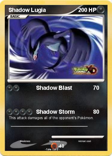 Pokemon Shadow Lugia